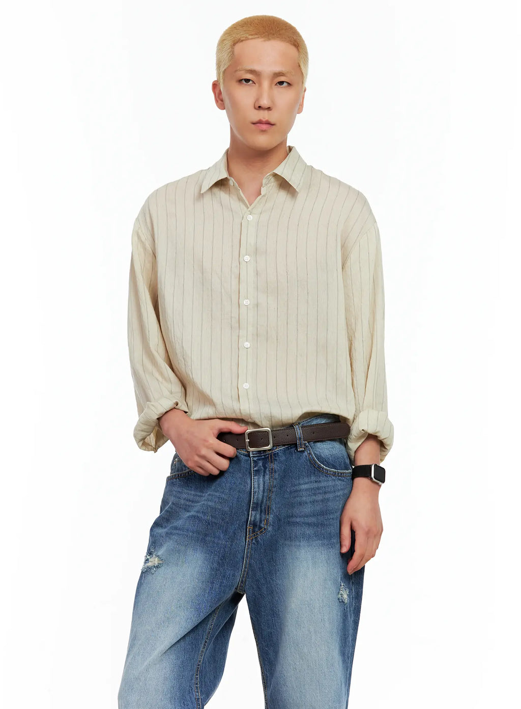Men's Square Buckle Belt IL511