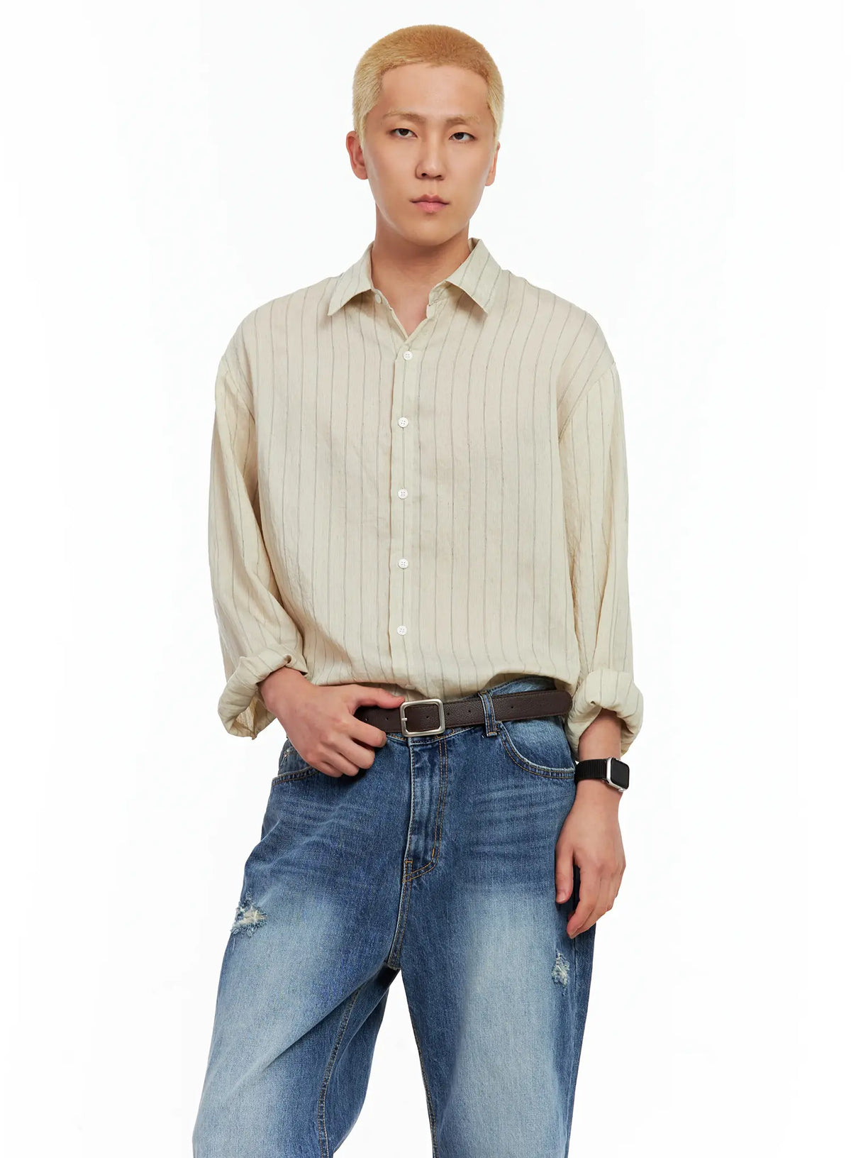 Men's Square Buckle Belt IL511
