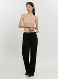 Mock Neck Sleeveless Top IL528