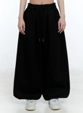Wide-Leg Relaxed-Fit Track Pants CL530