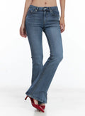 Beni Washed Flared Denim Jeans CL508