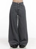 Jiyeon Dark Gray Denim Jeans CL516