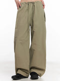 Nylon Cargo Relaxed-Fit Pants IC503
