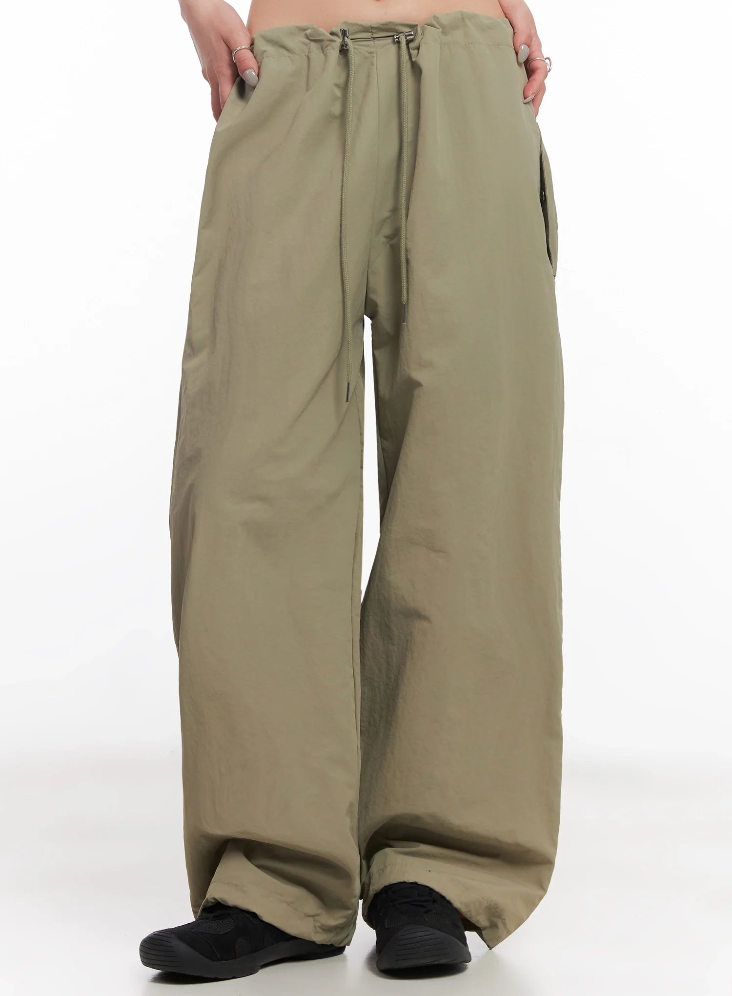 Nylon Cargo Relaxed-Fit Pants IC503