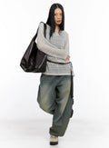 Sheer Knit Long-Sleeve Tee CL530