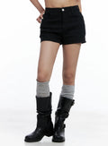 Cotton High-Waist Hip Pad Shorts CL510