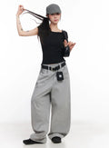 Belted Sweatpant Joggers IC503