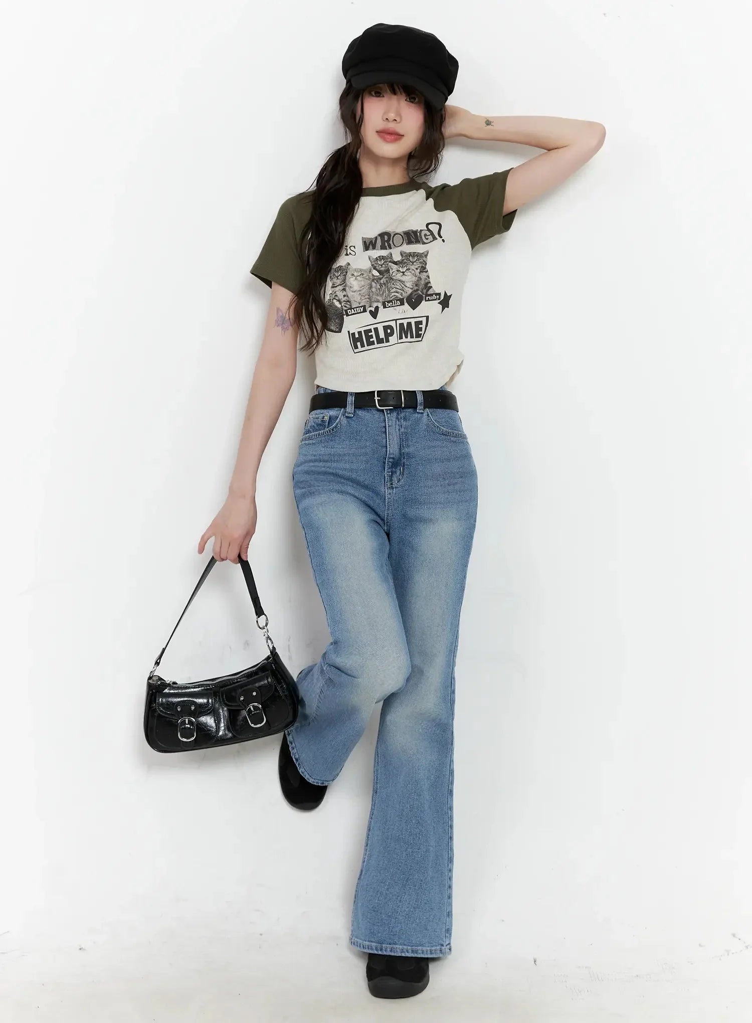 Hikaru High-Waist Flare Jeans IL531