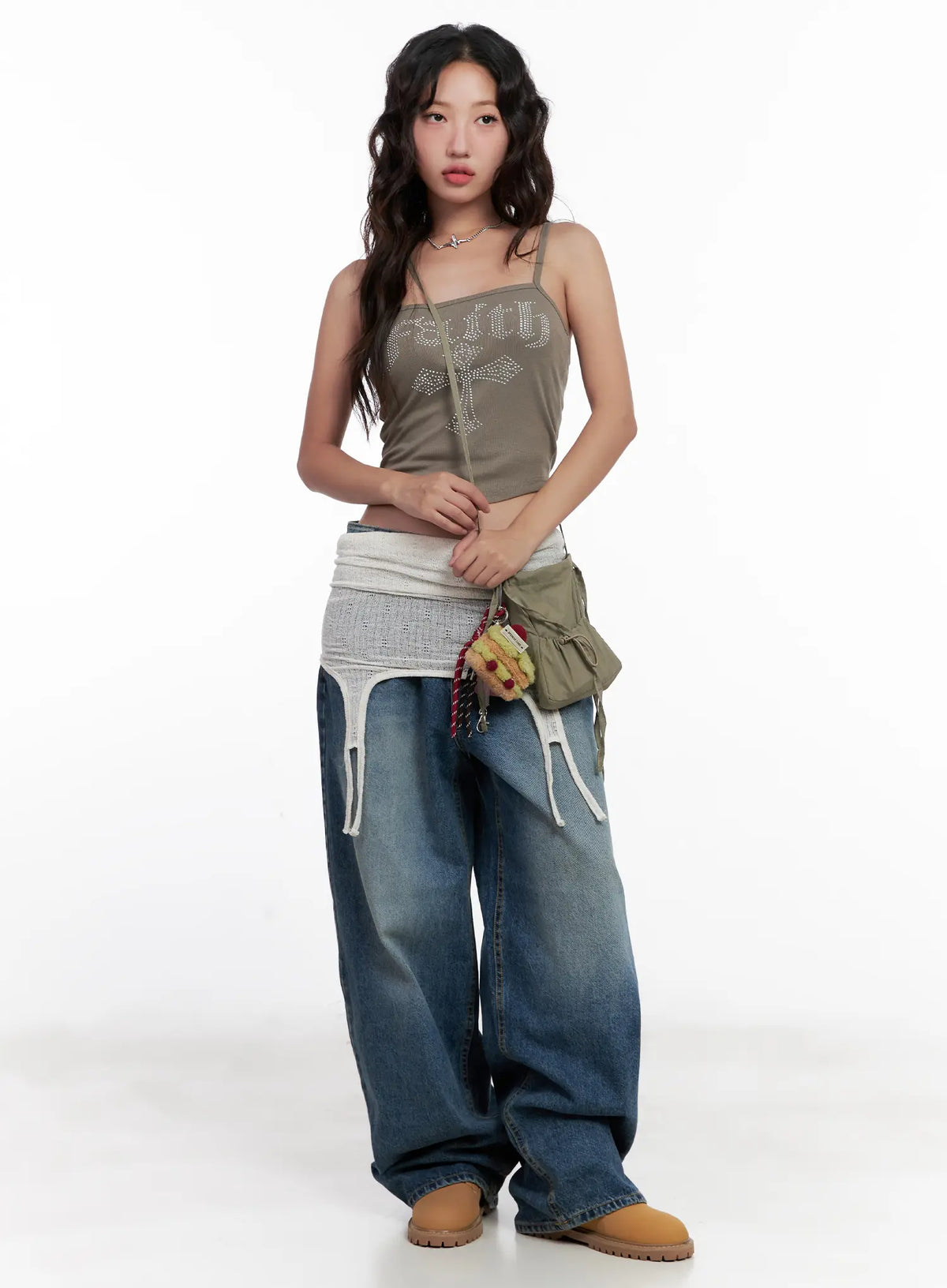 Linen Knit Crop Tank CL521