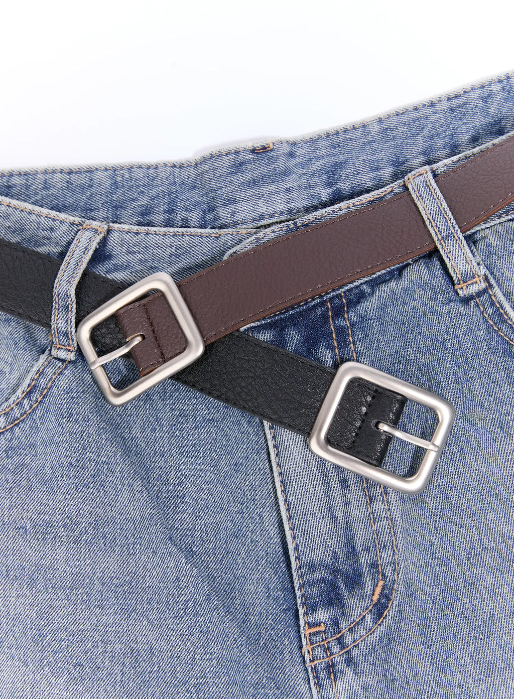 Men's Square Buckle Belt IL511