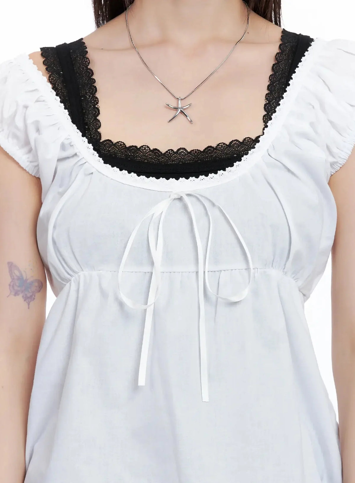 Lace Detail Blouse IL531
