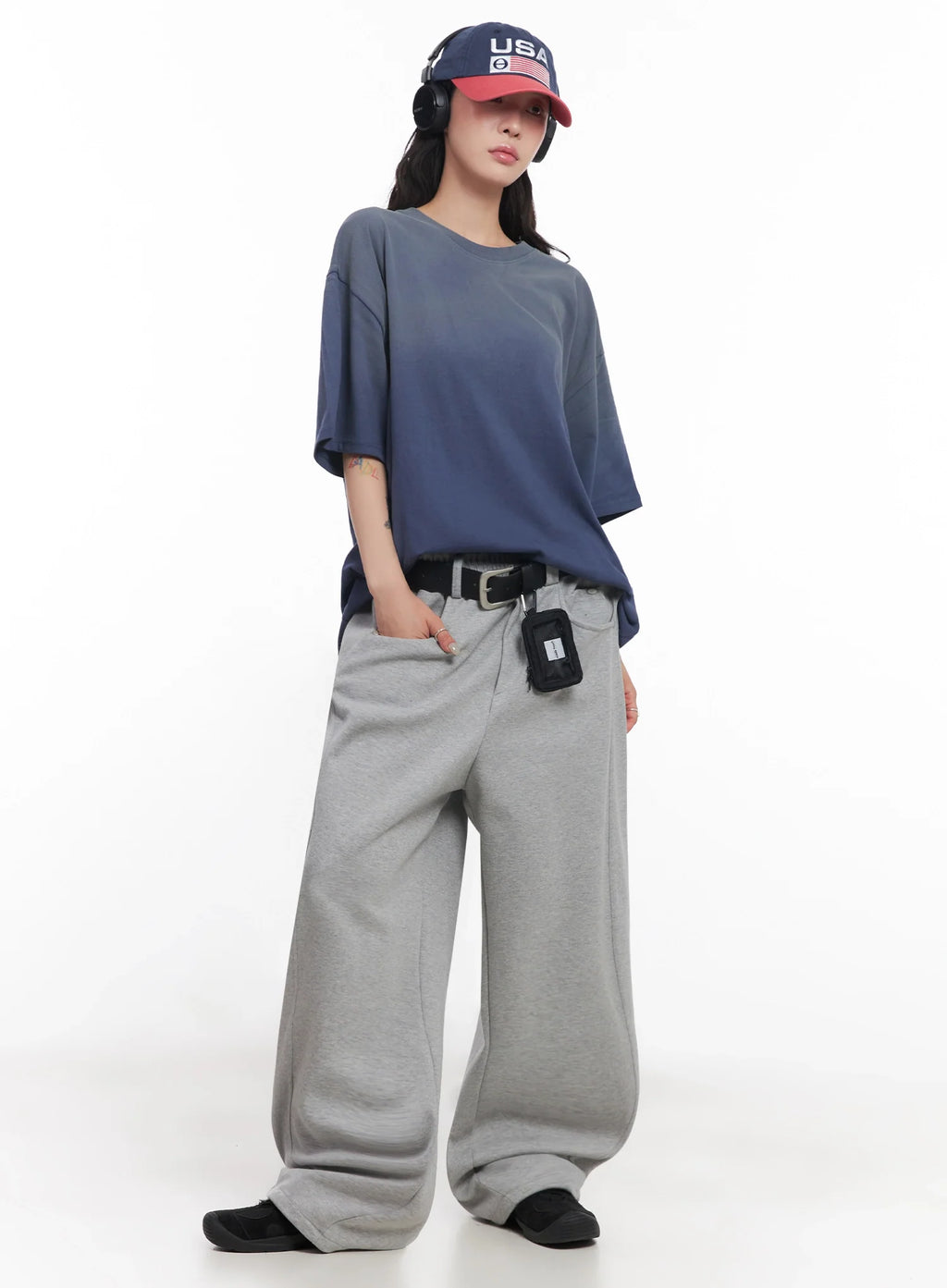 Oversized Gradient Fade T-Shirt IC503