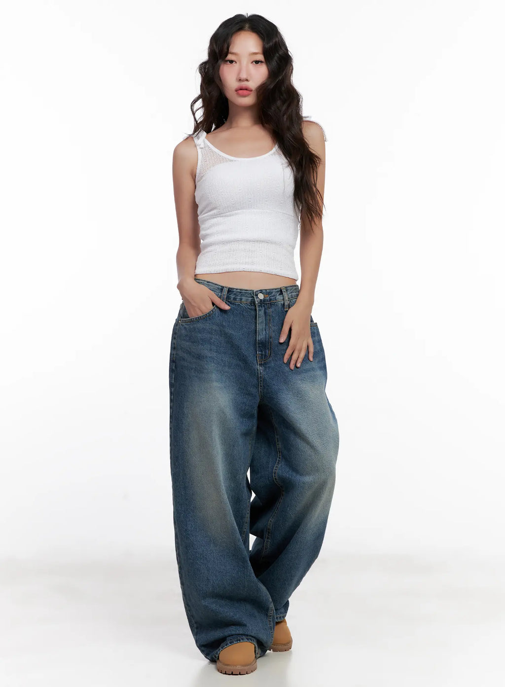 Linen Knit Crop Tank CL521