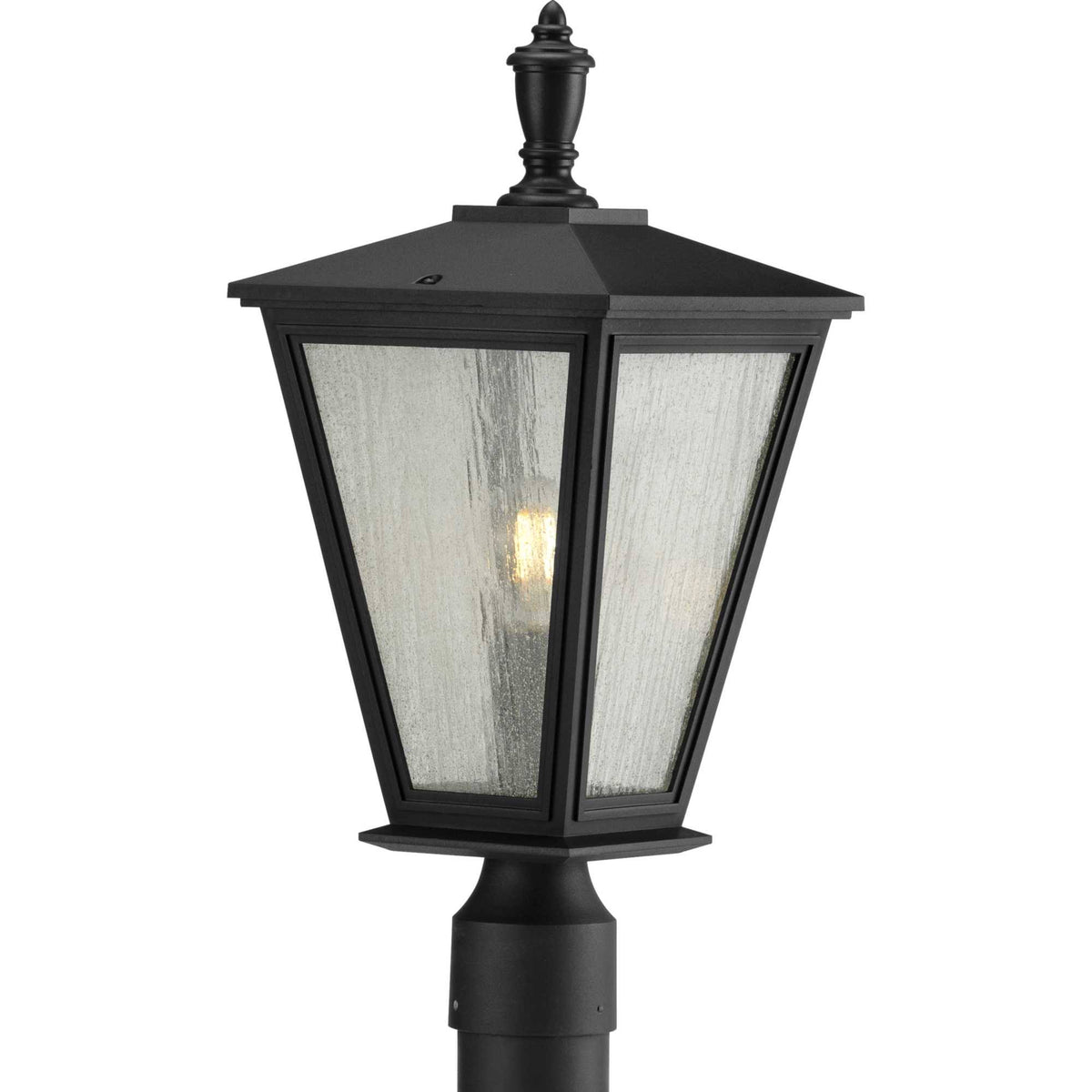 Black 1-Light Post Lantern C386