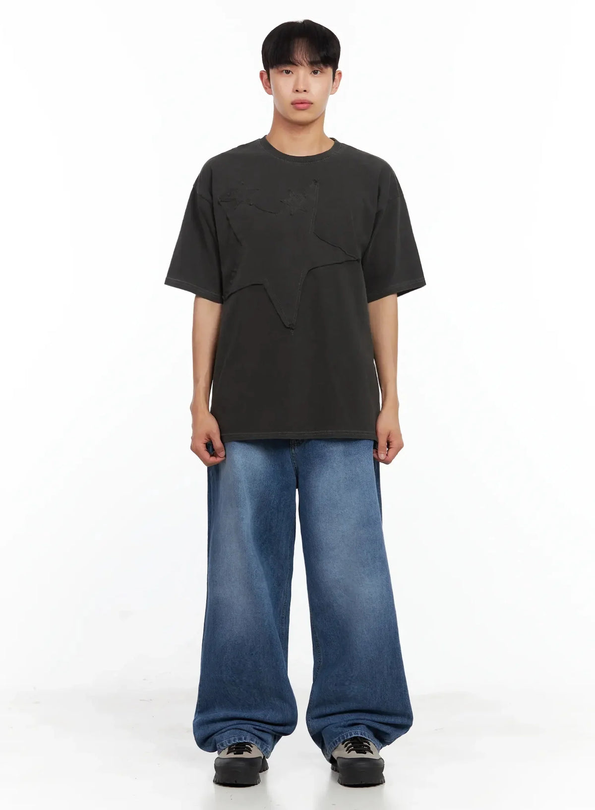 Men's Star Patch T-Shirt IL516