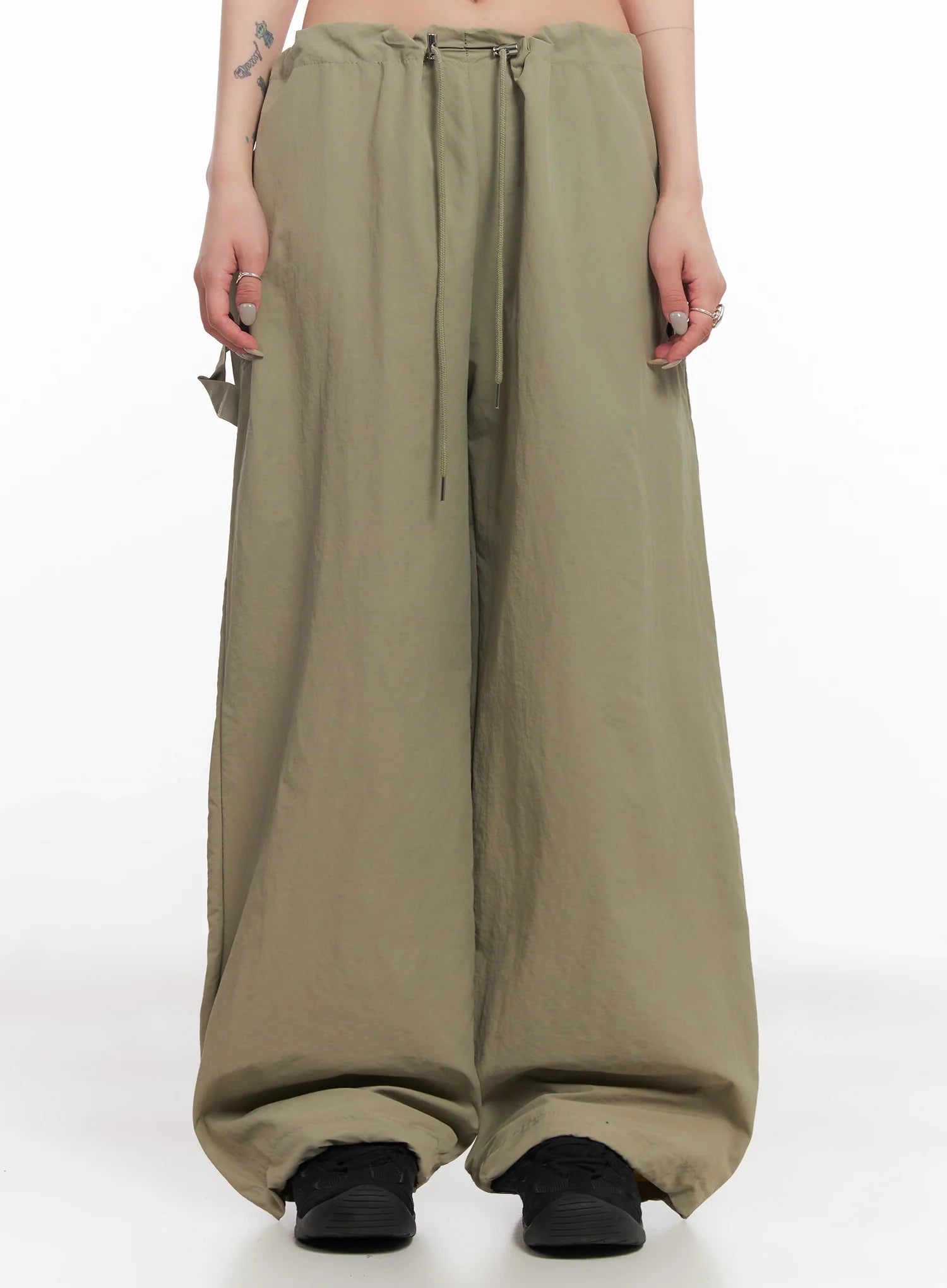 Nylon Cargo Relaxed-Fit Pants IC503