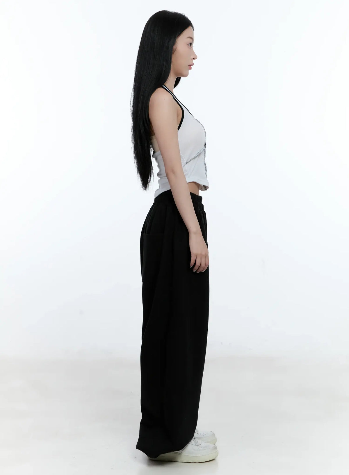 Wide-Leg Relaxed-Fit Track Pants CL530