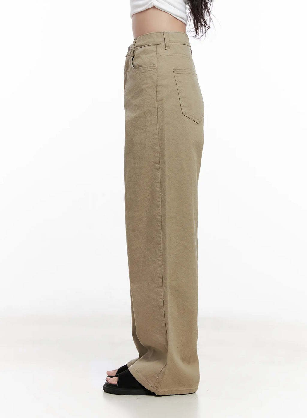 Semi-Wide Cotton Pants CL515