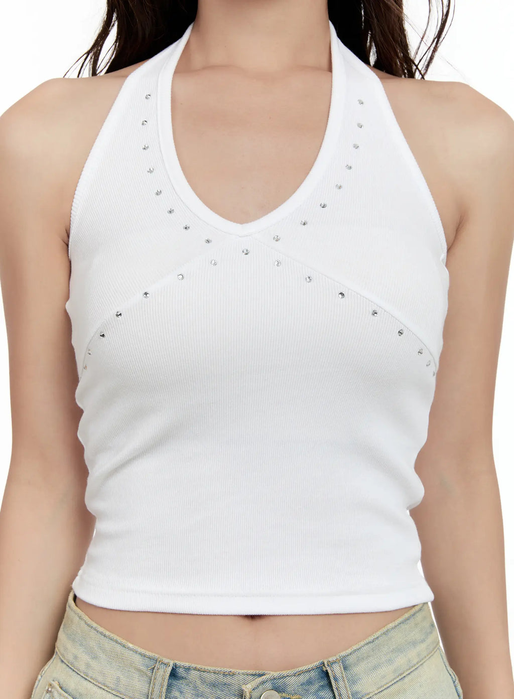 Studded Halter Top CL531