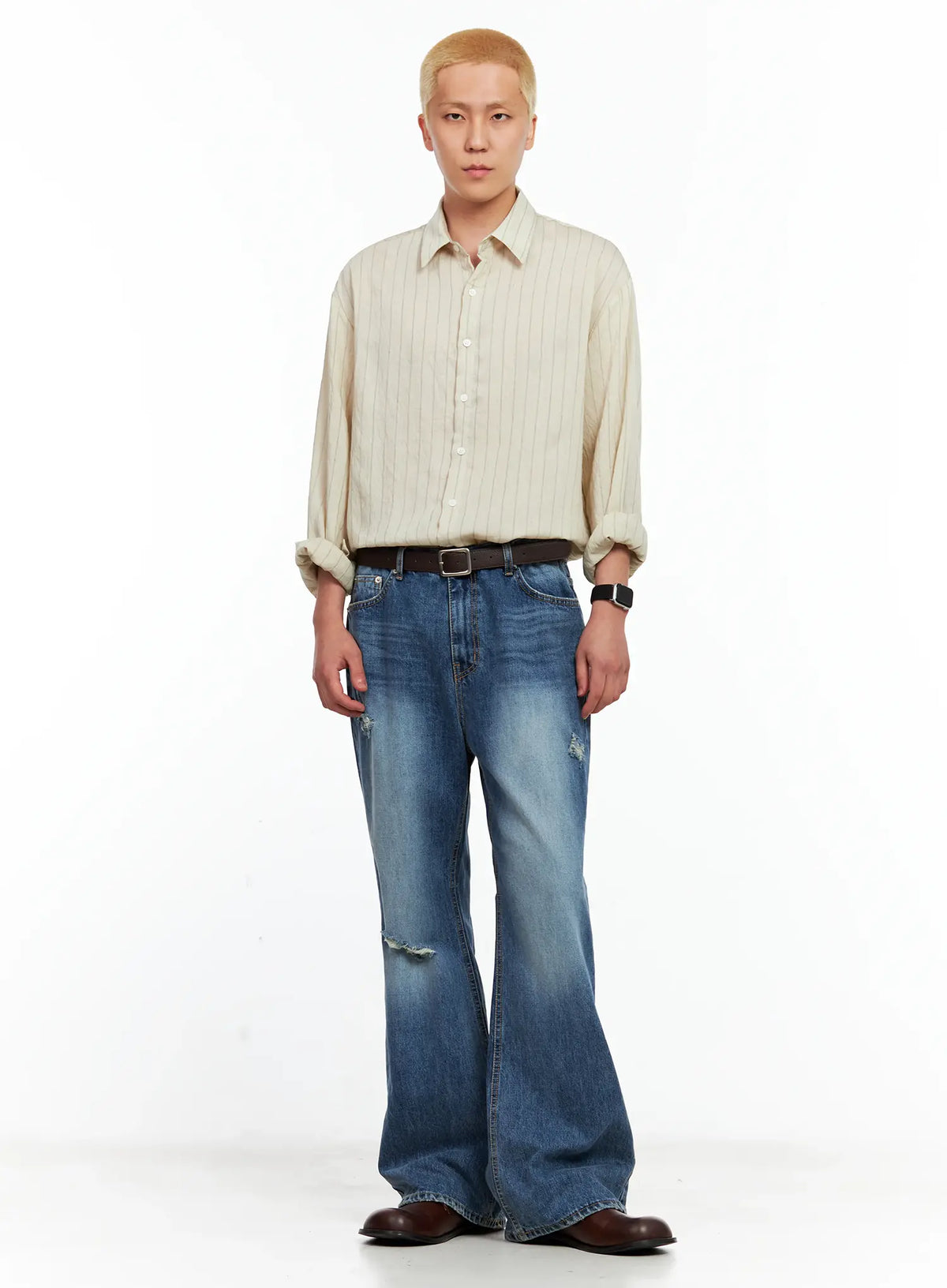 Men's Square Buckle Belt IL511