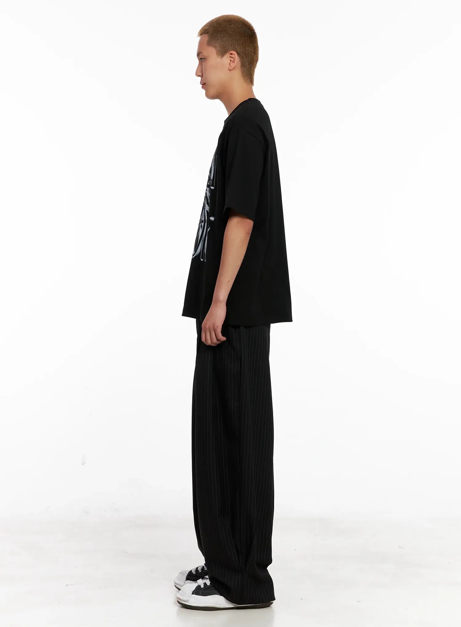 Men's Striped Relaxed-Fit Slacks IL521