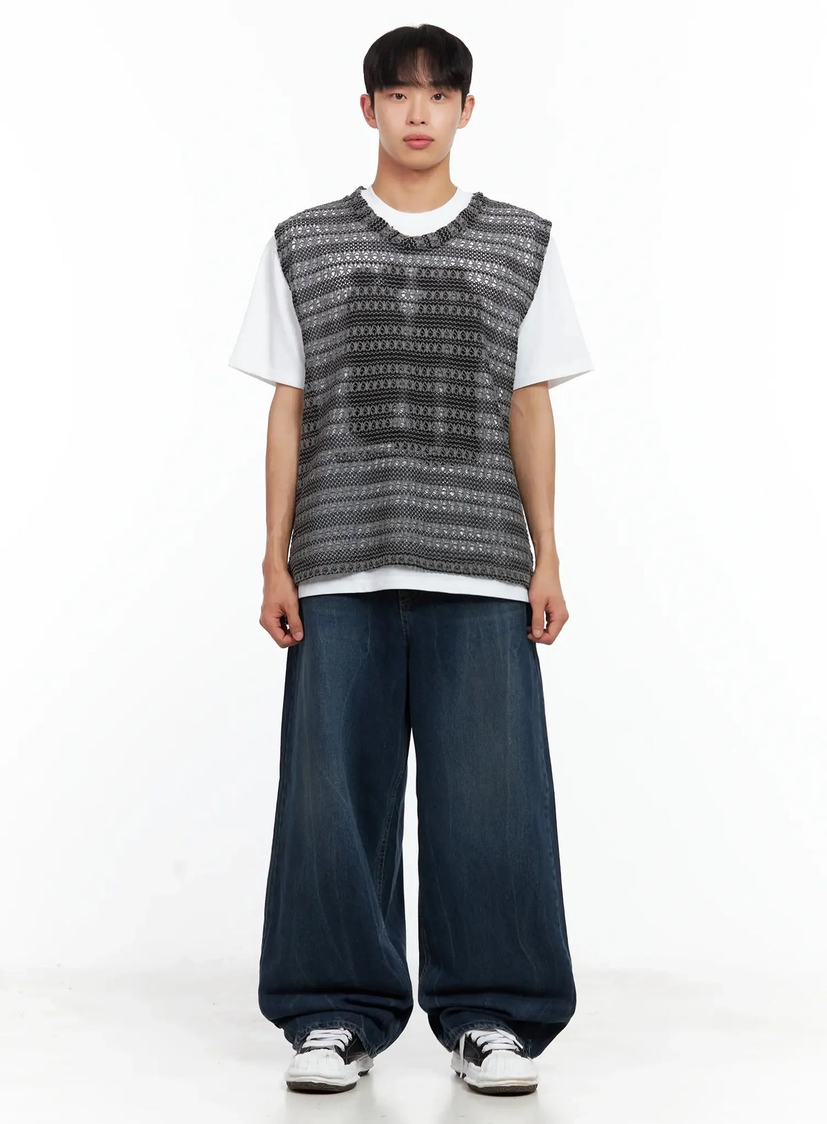 Men's Dark-Wash Vintage Jeans IL516