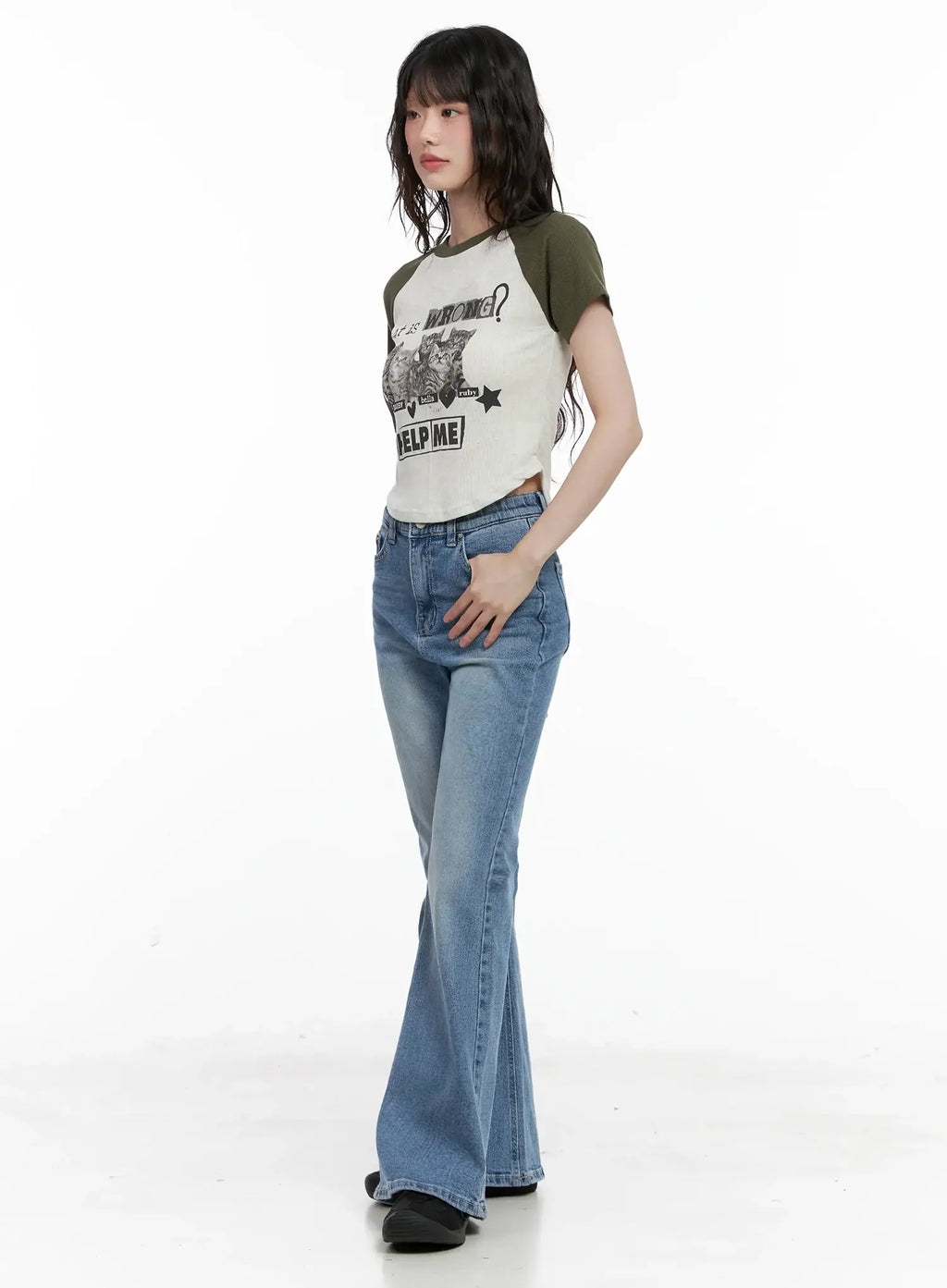 Hikaru High-Waist Flare Jeans IL531