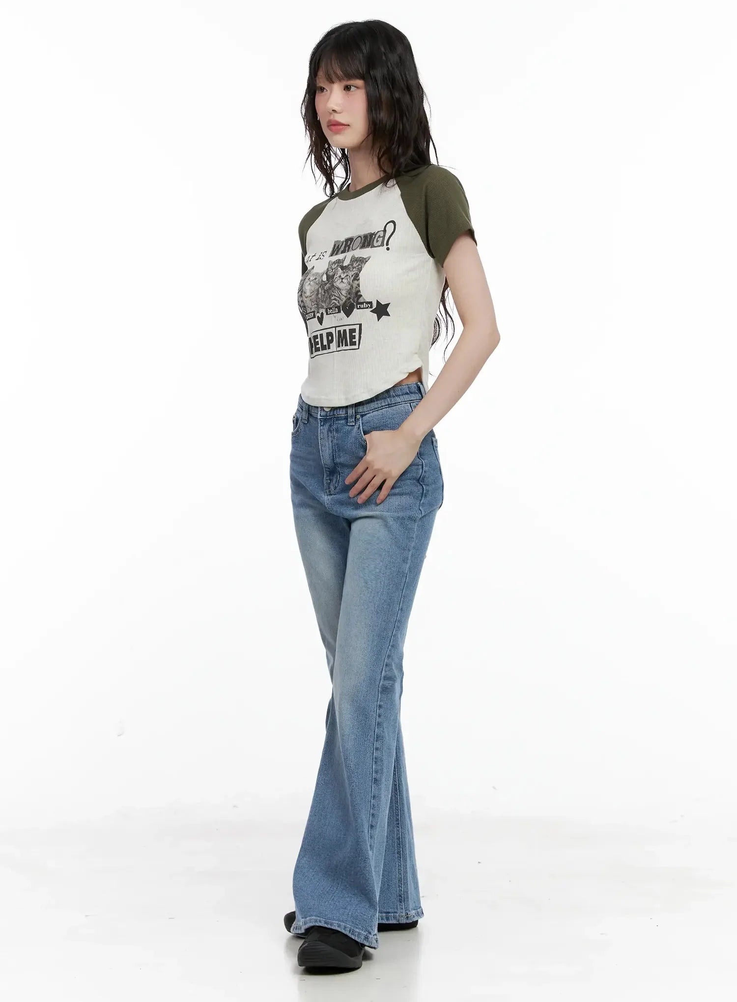 Hikaru High-Waist Flare Jeans IL531