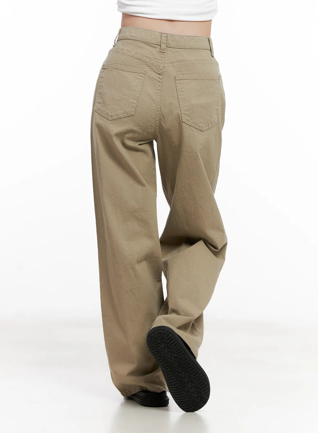 Semi-Wide Cotton Pants CL515