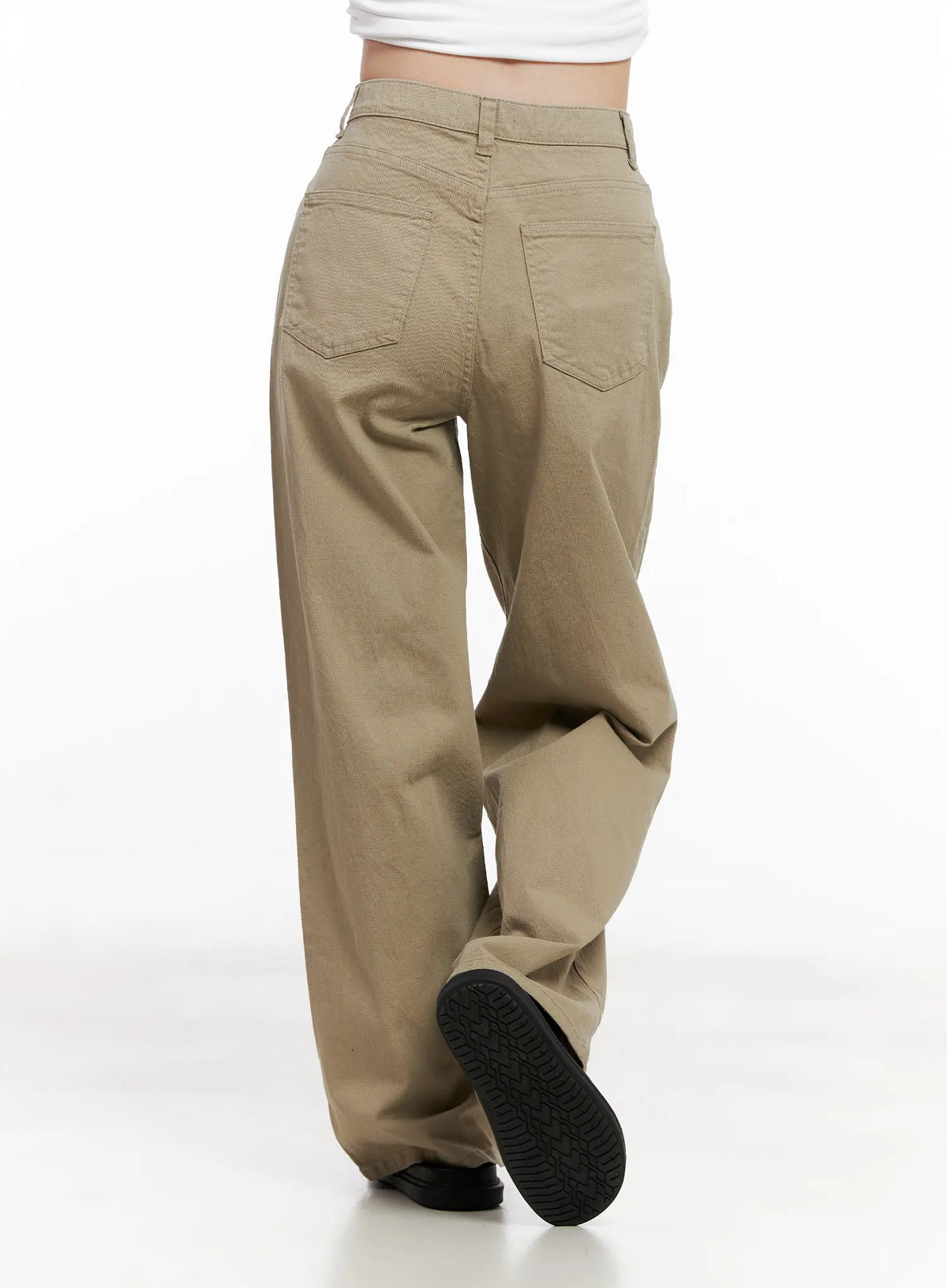 Semi-Wide Cotton Pants CL515
