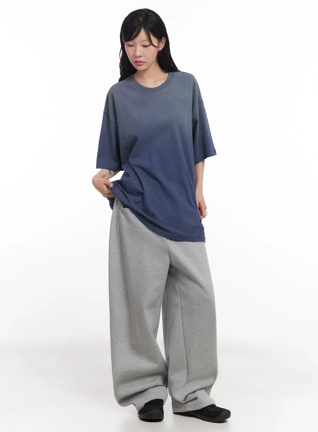 Oversized Gradient Fade T-Shirt IC503