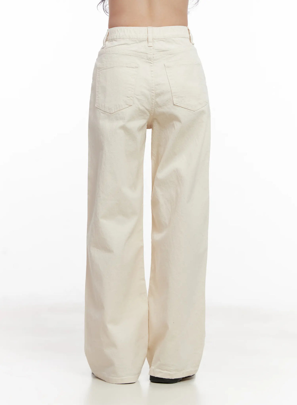 High-Waisted Wide-Leg Cotton Pants CL516
