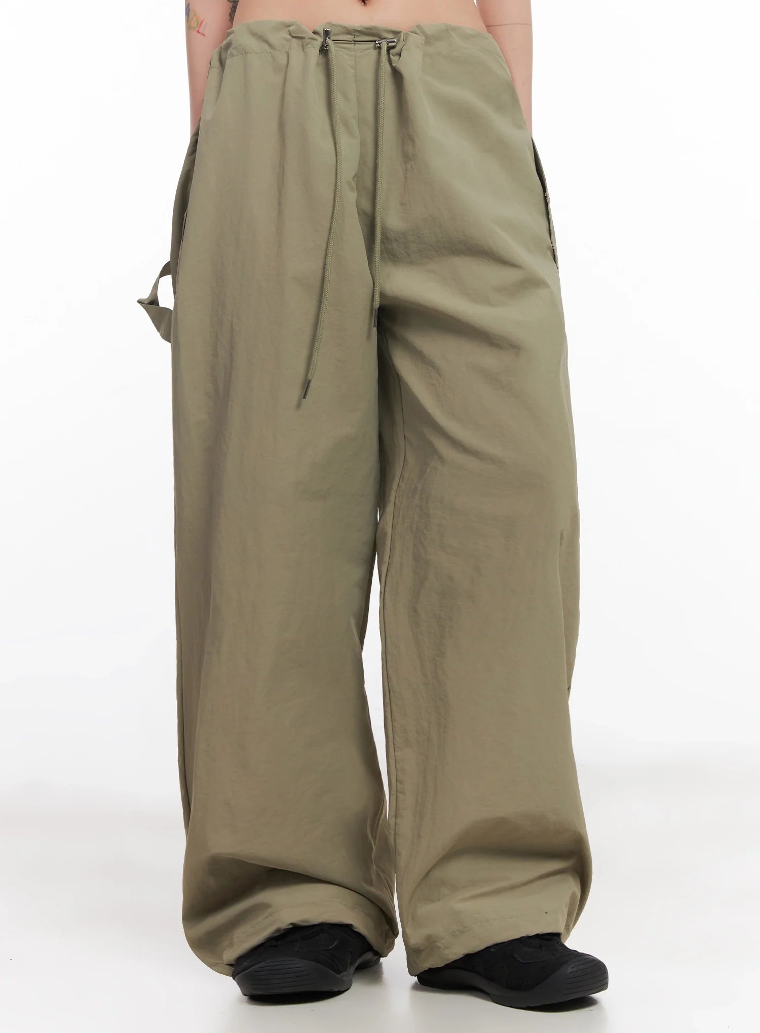 Nylon Cargo Relaxed-Fit Pants IC503