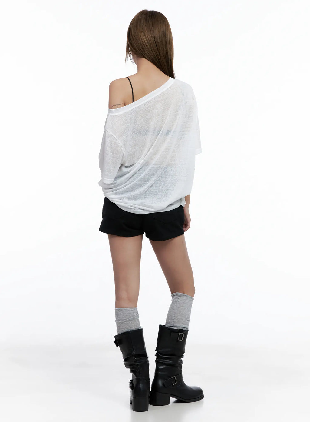 Cotton High-Waist Hip Pad Shorts CL510