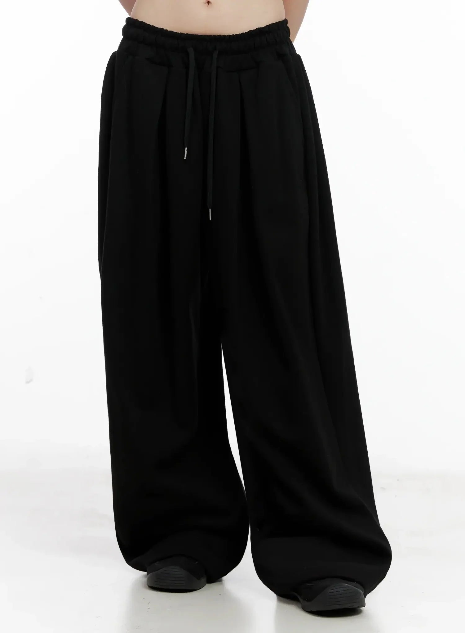 Wide-Leg Drawstring Sweatpants IL528