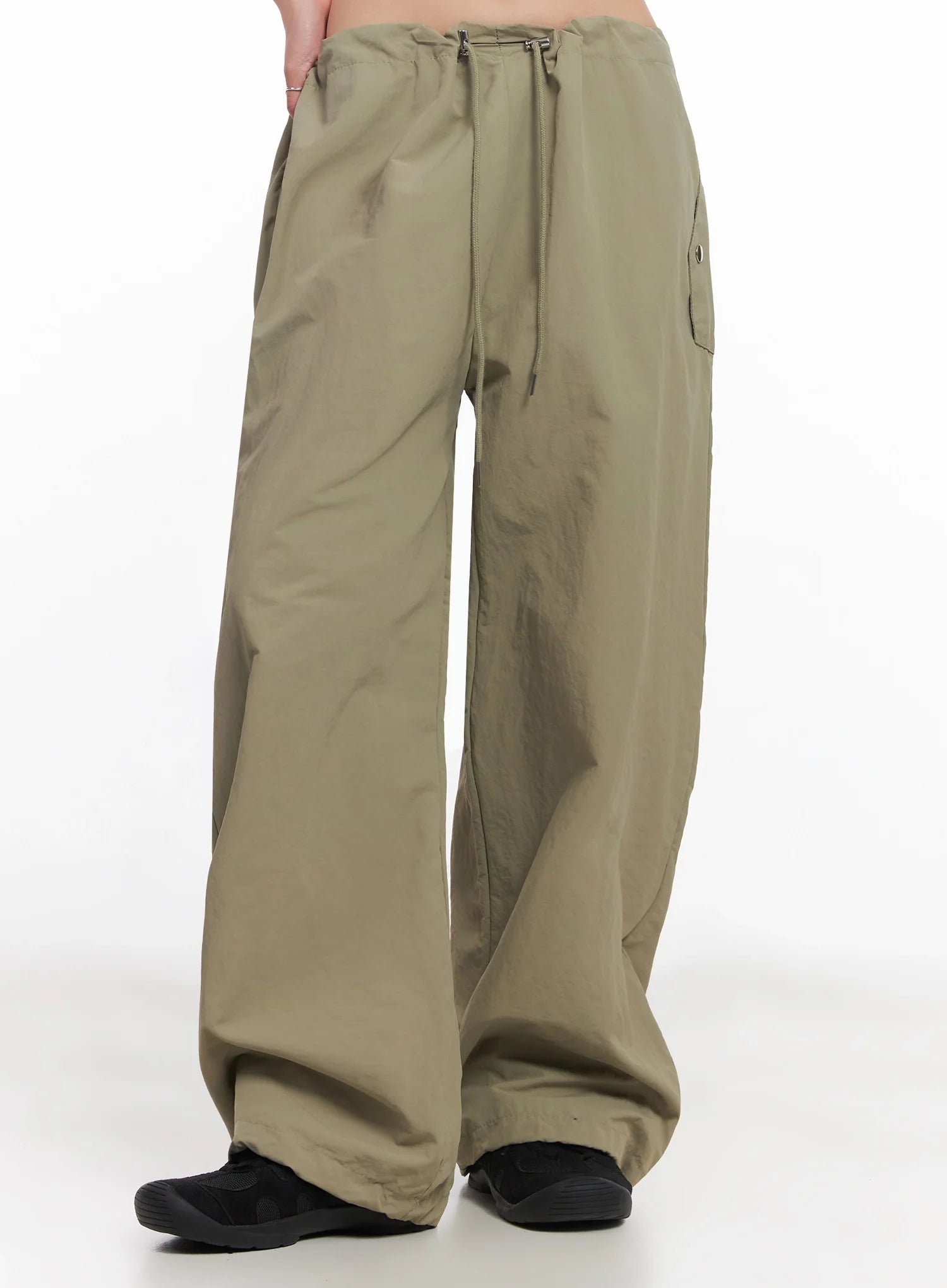 Nylon Cargo Relaxed-Fit Pants IC503