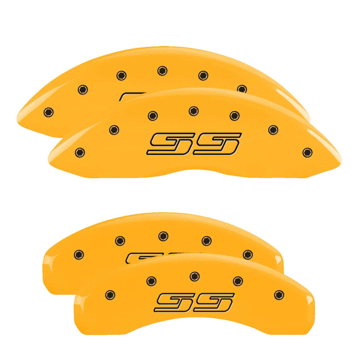 Yellow Caliper Covers with Engraving B907