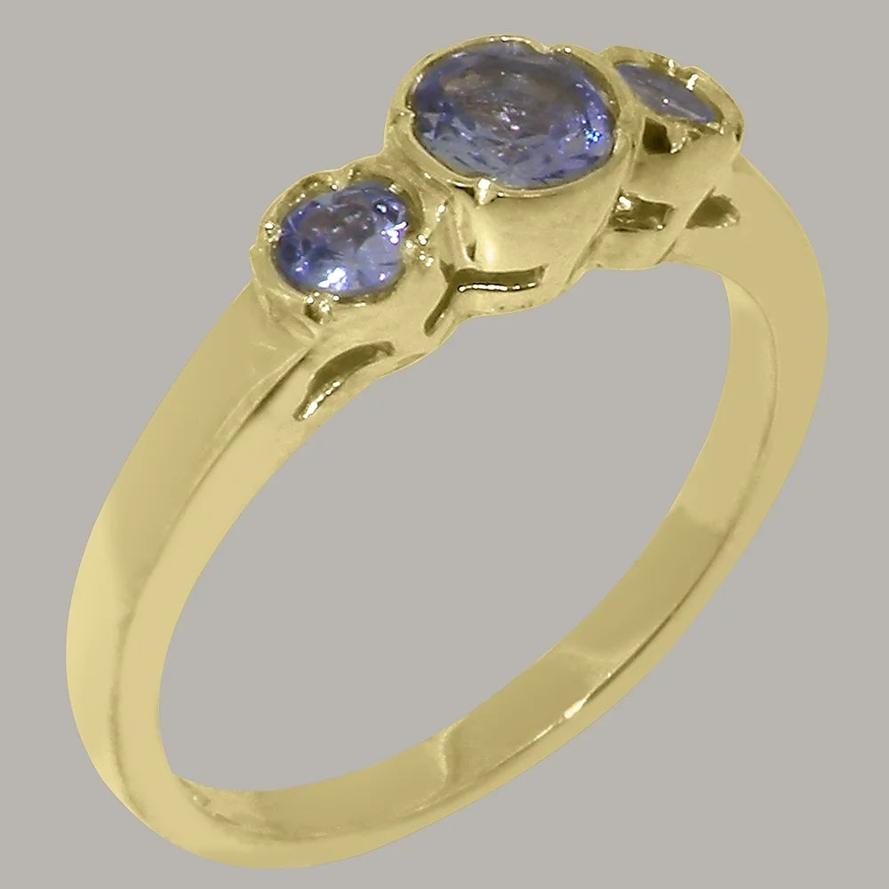 18k Yellow Gold Tanzanite Womens Ring A79357