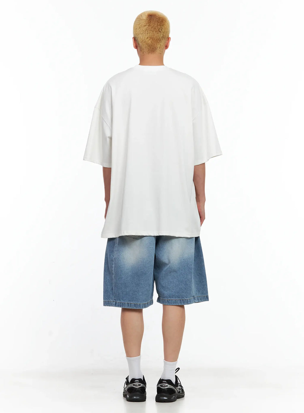 Men's Side-Drape Denim Jorts IL514
