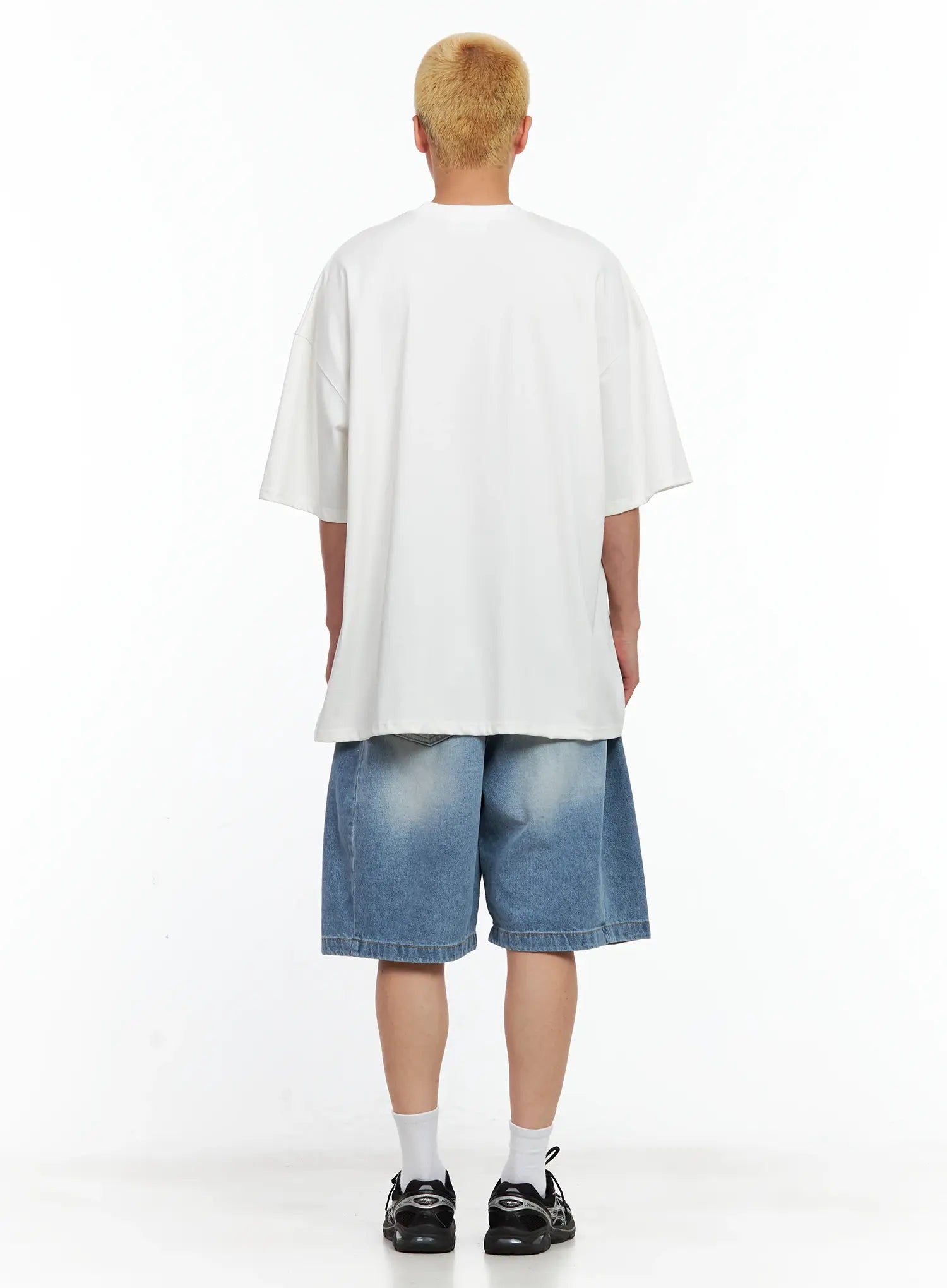 Men's Side-Drape Denim Jorts IL514