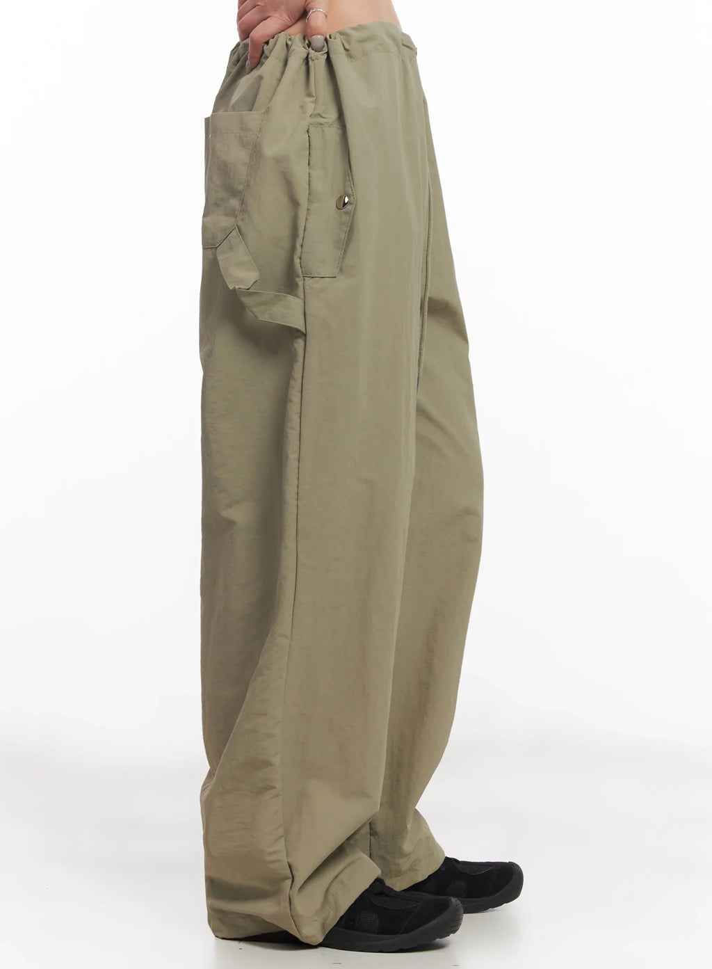 Nylon Cargo Relaxed-Fit Pants IC503