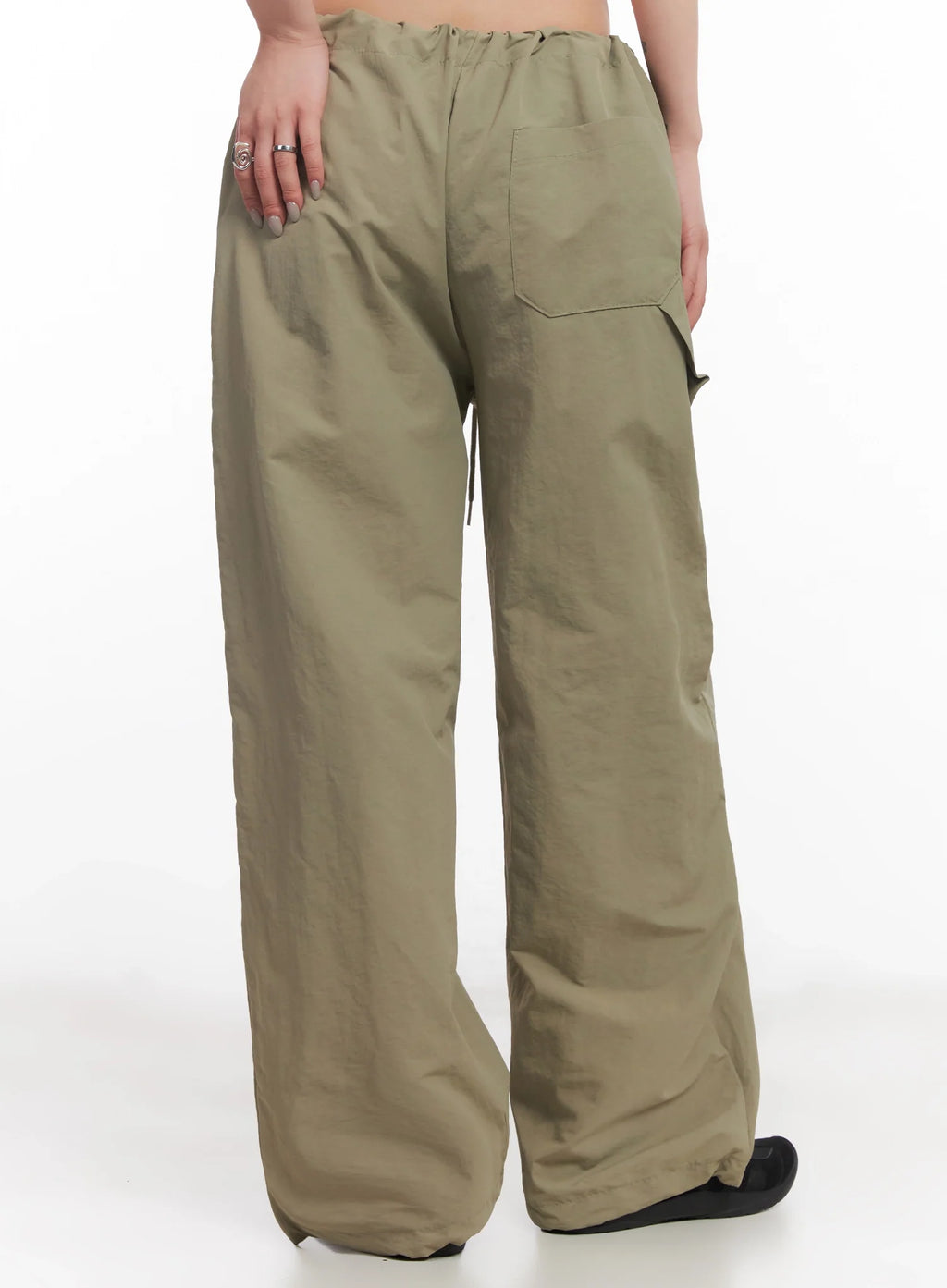 Nylon Cargo Relaxed-Fit Pants IC503