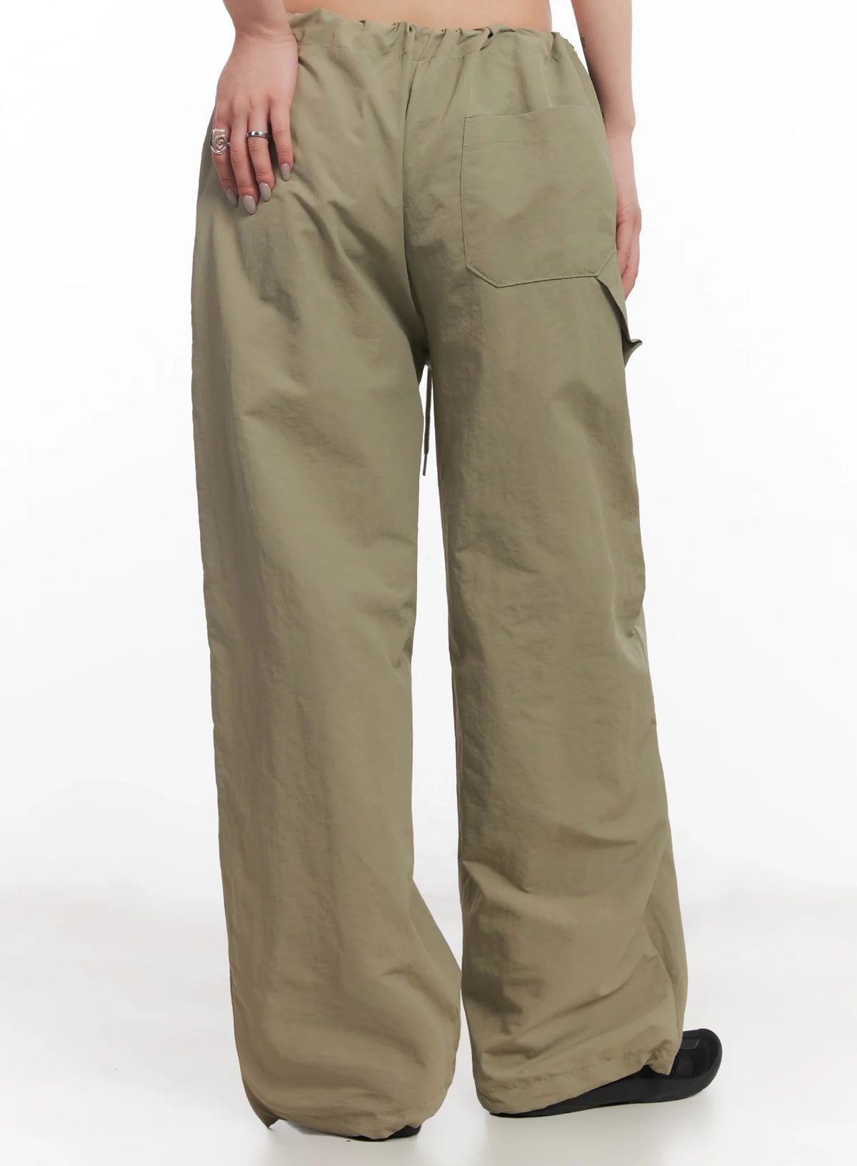 Nylon Cargo Relaxed-Fit Pants IC503