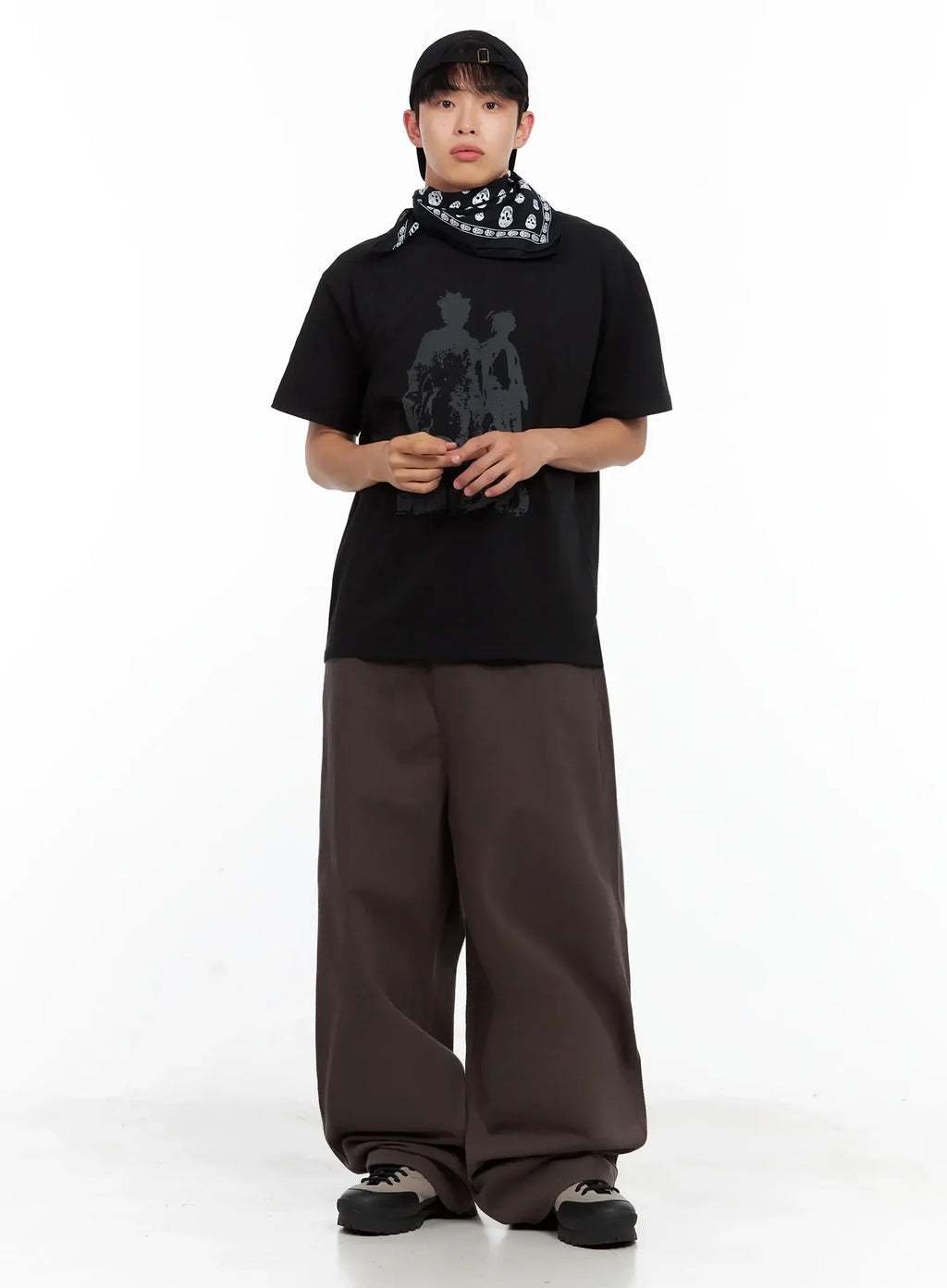 Men's Baggy Wide-Fit Pants IL516