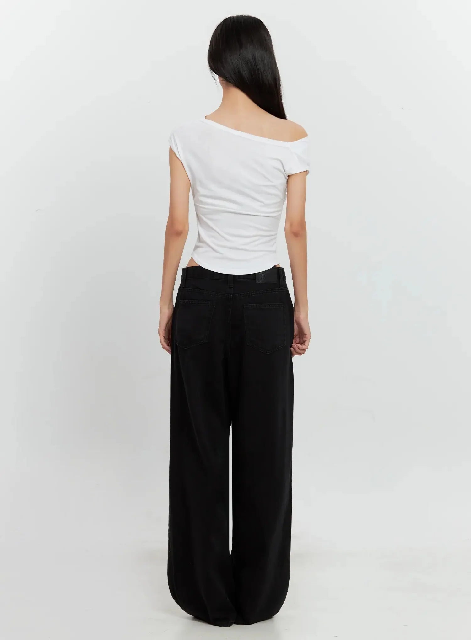 Off-Shoulder Draped Top IL528