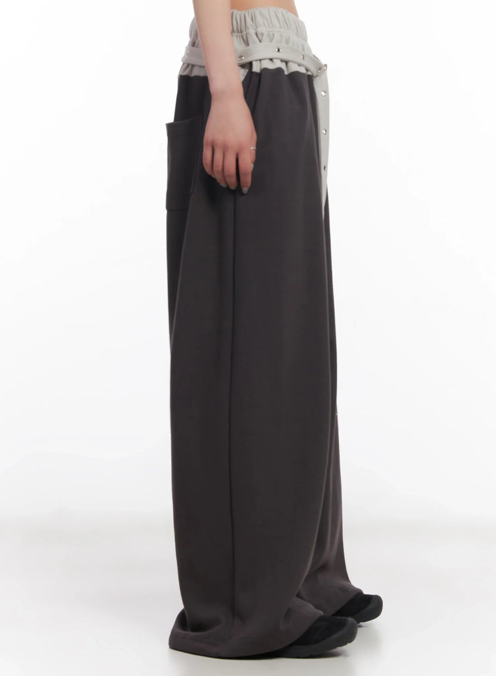 Eyelet Belted Trousers IC503