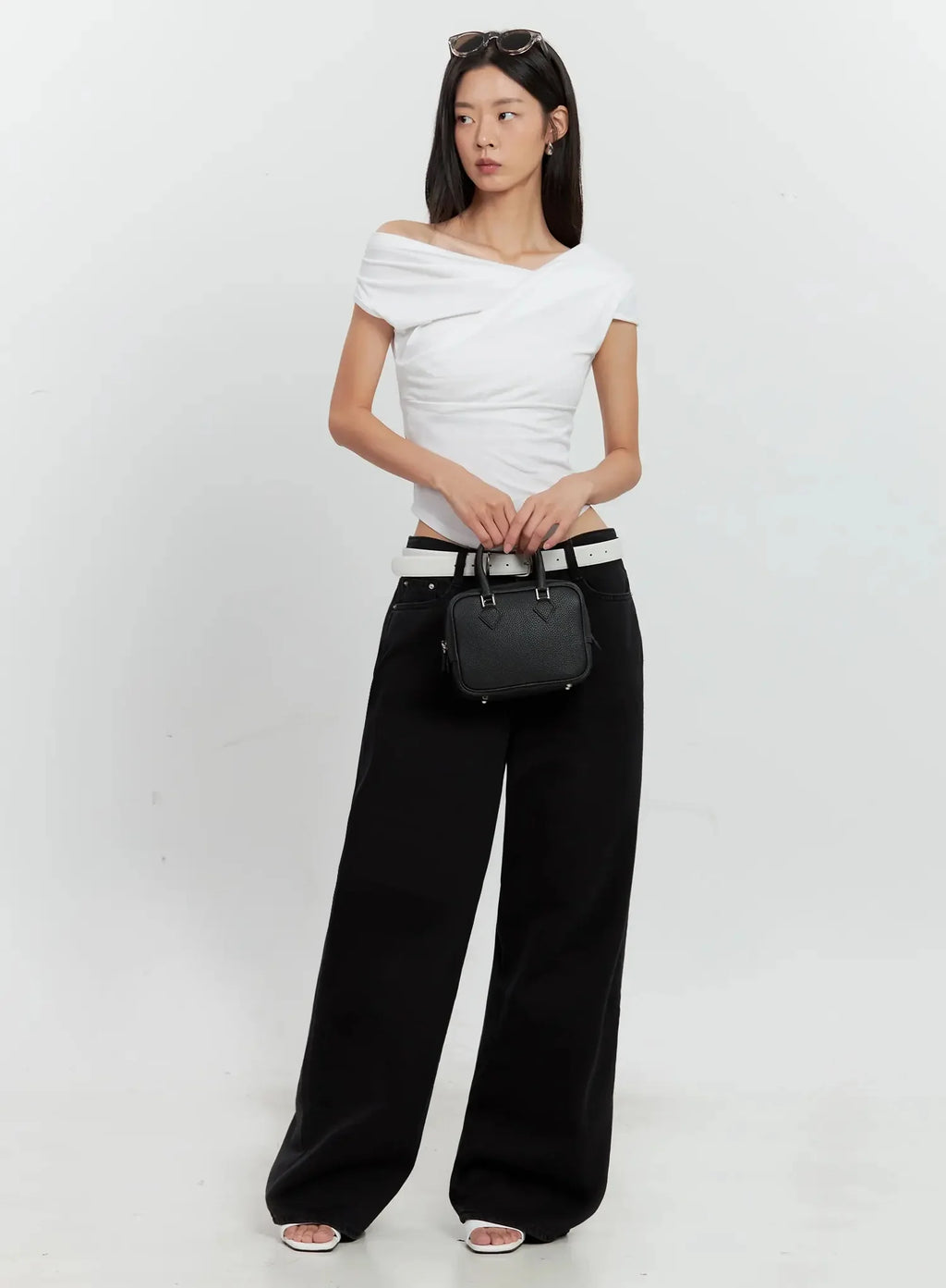 Off-Shoulder Draped Top IL528