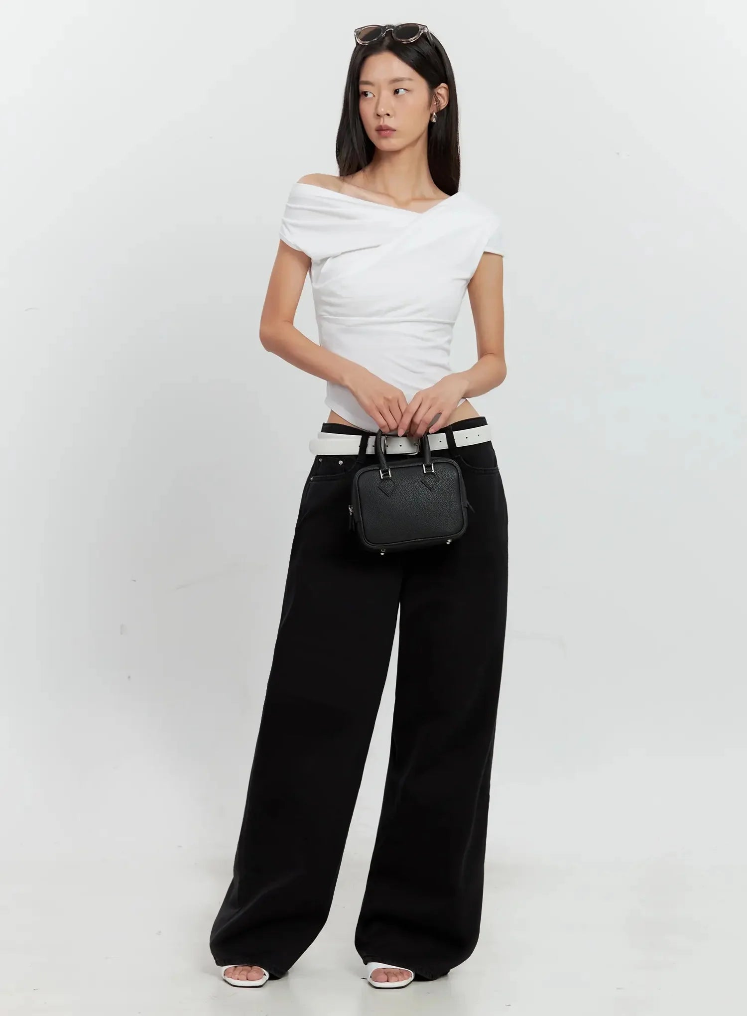 Off-Shoulder Draped Top IL528