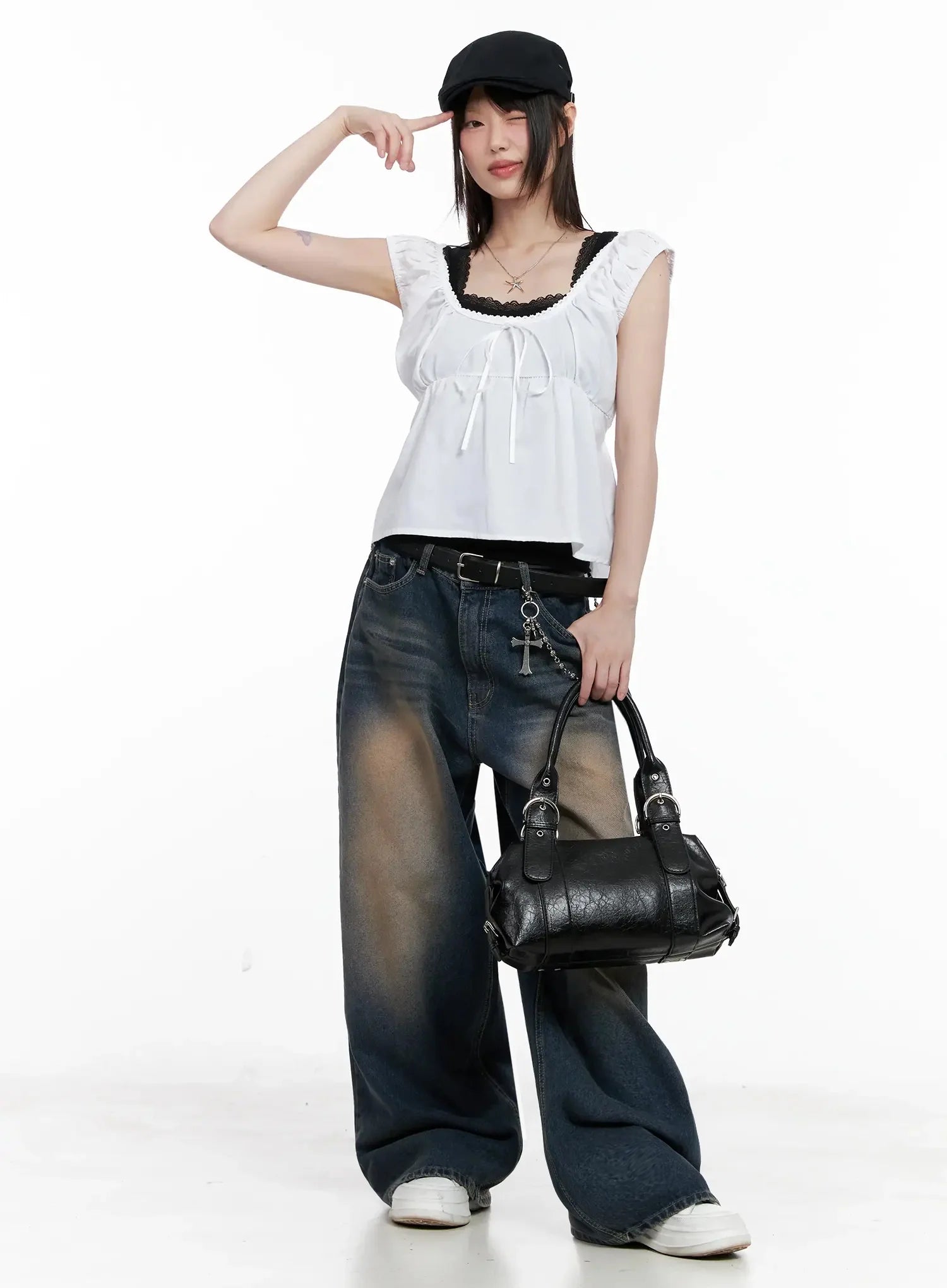 Lace Detail Blouse IL531