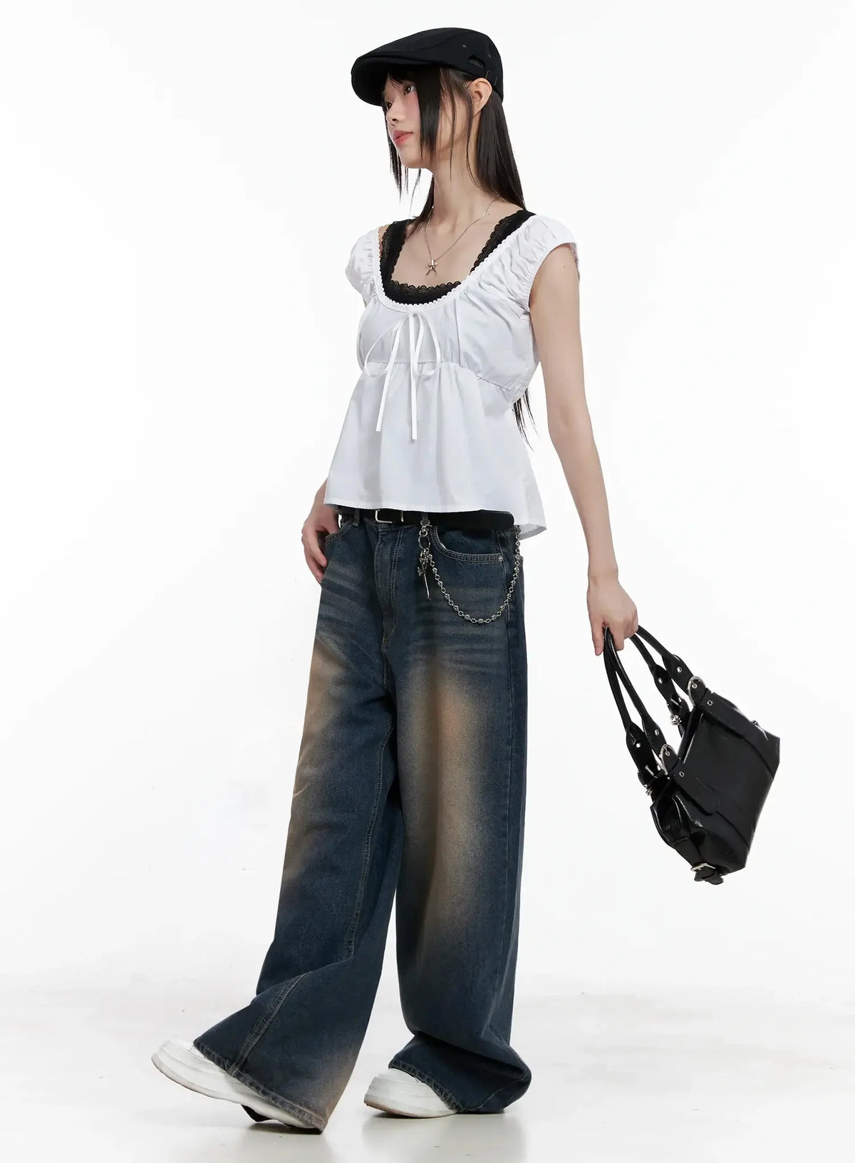 Lace Detail Blouse IL531